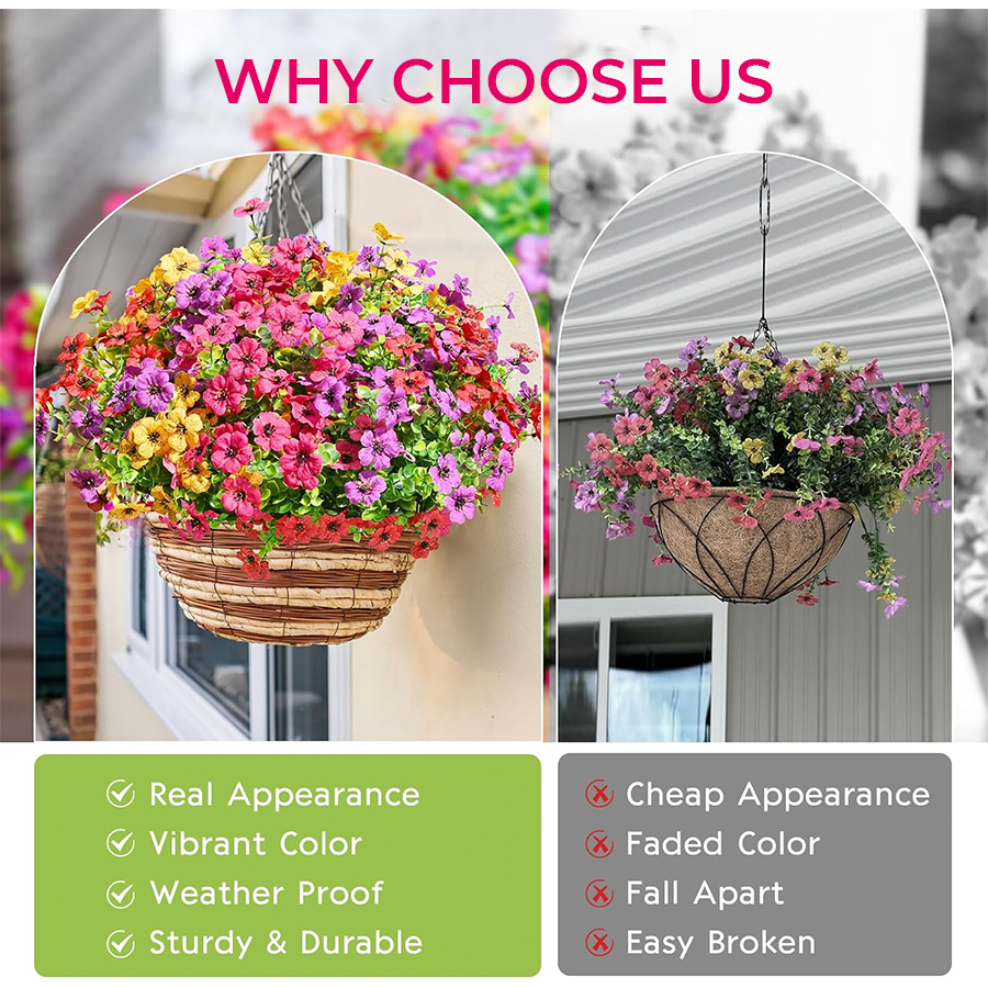Caniechic� UV-Resistant Outdoor Flowers | Zero Maintenance Color | 50% OFF Today