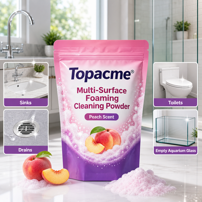Save 50% by ordering today | Topacme® Multi-Surface Foaming Cleaning Powder - Peach Scent
