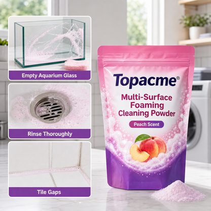 Save 50% by ordering today | Topacme® Multi-Surface Foaming Cleaning Powder - Peach Scent