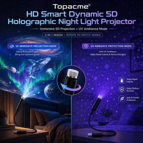 Topacme® Galaxy Ocean Projector for Bedroom🌌