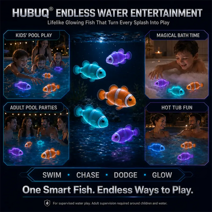 Interactive Light-Up Robotic Toy Fish