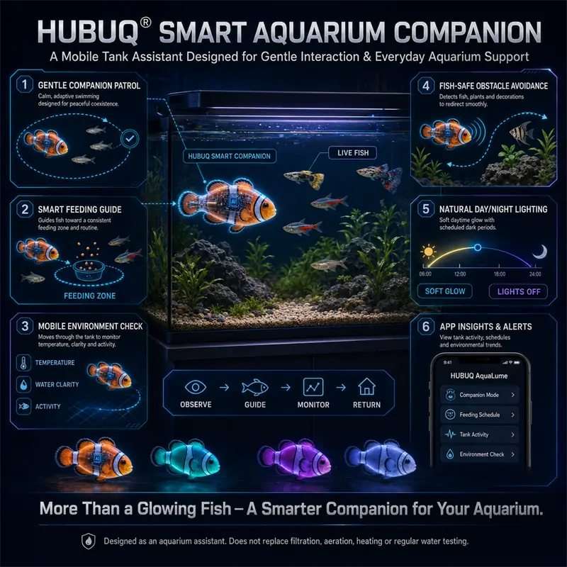 Interactive Light-Up Robotic Toy Fish