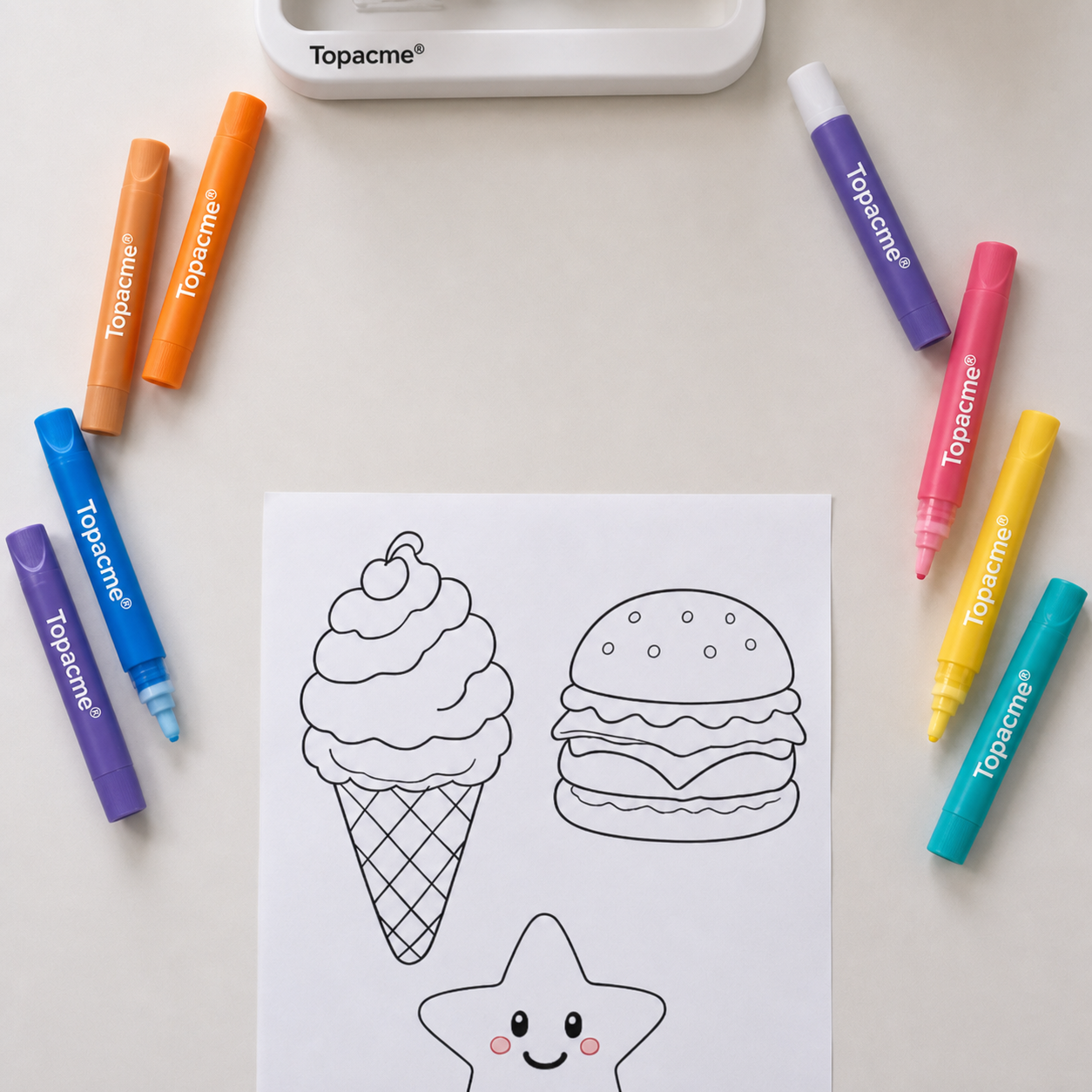 Topacme 3D Relief Art Pen upgraded packaging image