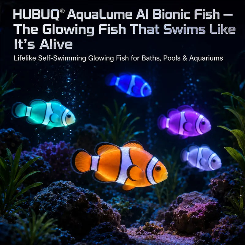 Interactive Light-Up Robotic Toy Fish