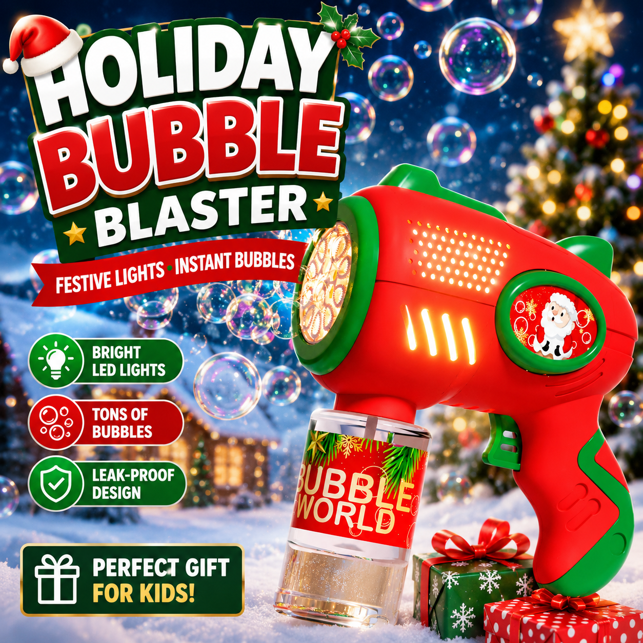 Christmas Bubble Blaster