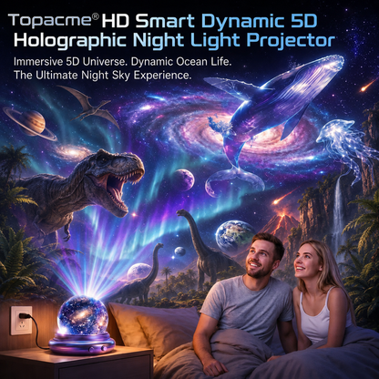 Topacme® 360° Immersive World Night Light Projector