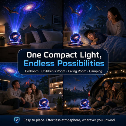 Topacme® 360° Immersive World Night Light Projector