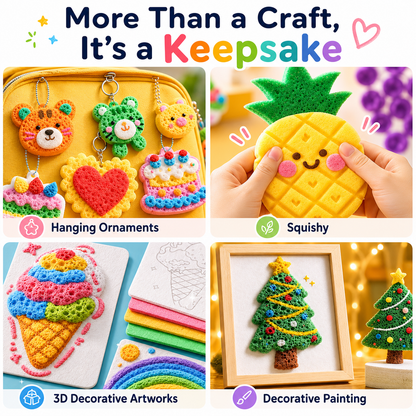 Flat Drawings Turn Into Puffy 3D Art! 🎨 Get the 6-Color Set for 50% Off