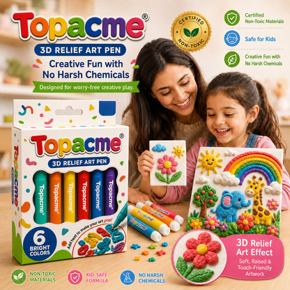 Topacme 3D Relief Art Pen family craft packaging image