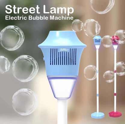 2026 Rechargeable Bubble Machine for Kids – 47" Automatic Bubble Maker with Music & Lights, 3 Adjustable Heights, Detachable Wand for Outdoor Parties & Weddings, Includes Bubble Solution
